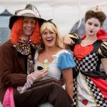 Easter Saturday Easter activities at The Rock in Bury. PIC shows Alice in Wonderland characters.